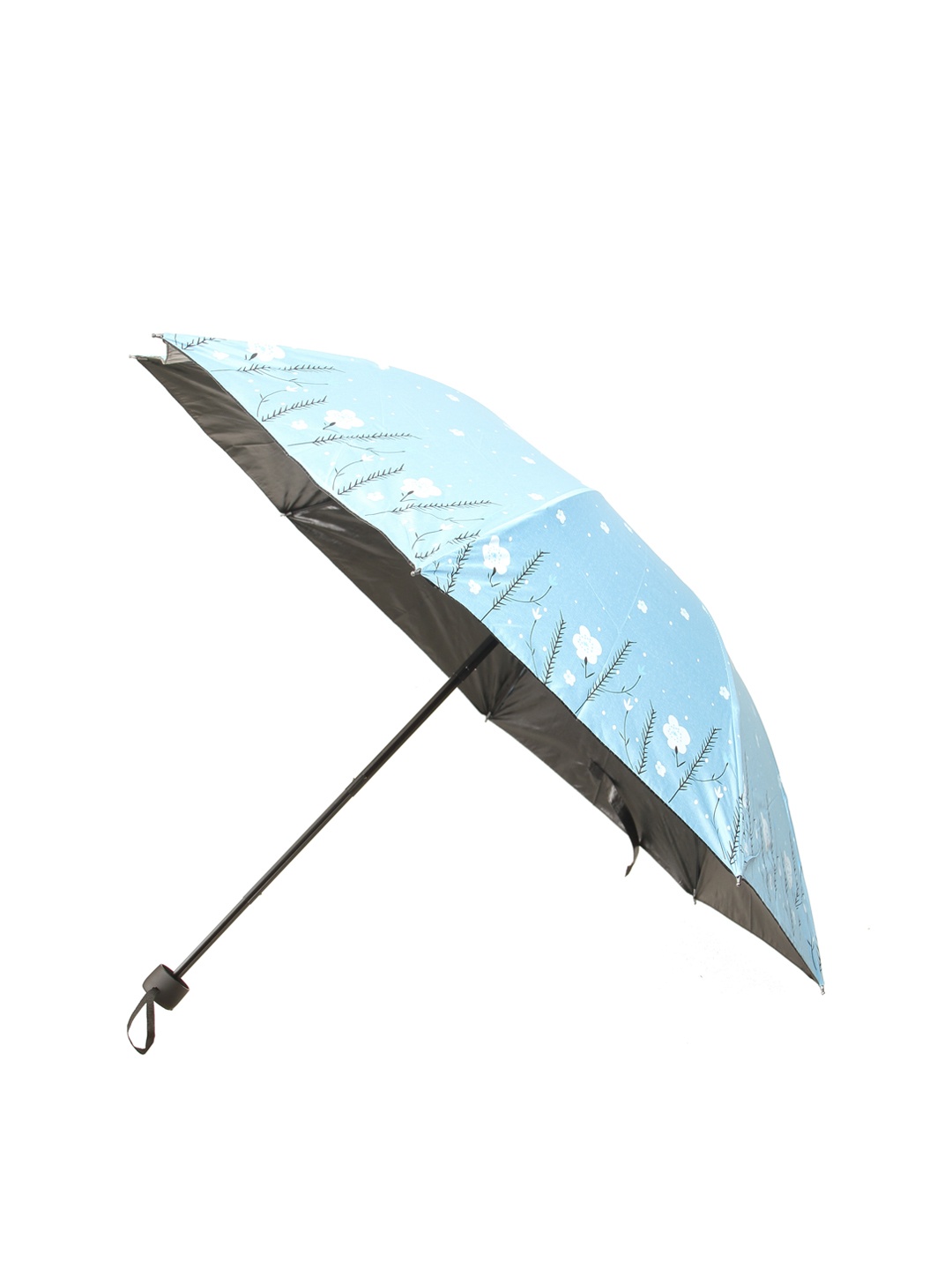 

Calvadoss Women Blue Floral Printed 3-Fold Umbrella