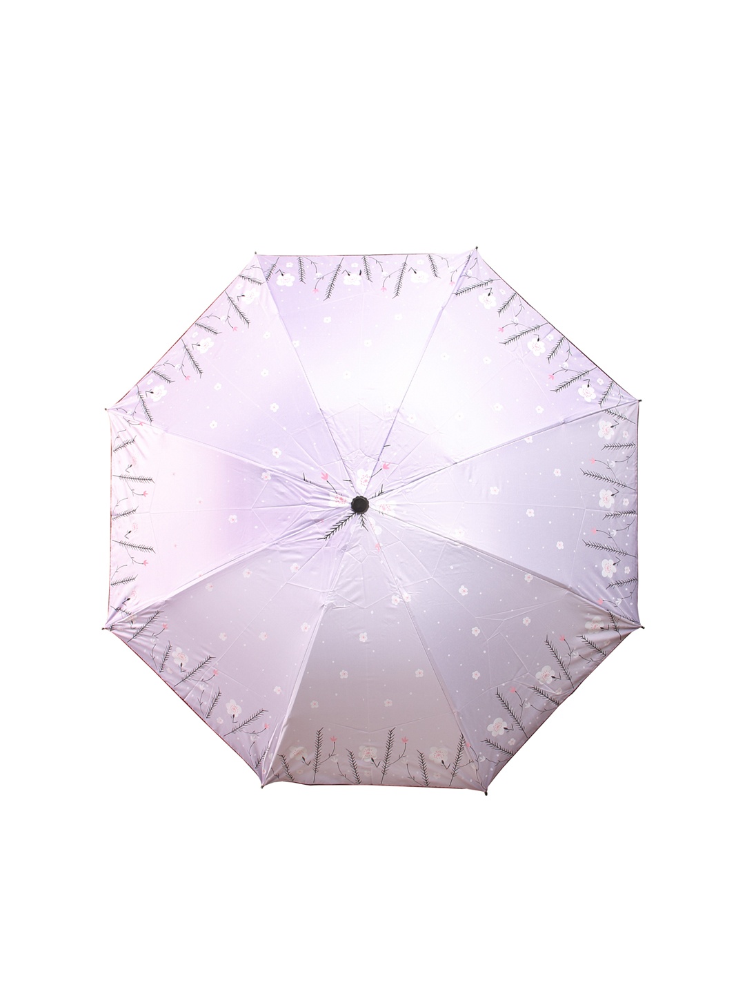 

Calvadoss Women Purple Floral 3-Fold Umbrella