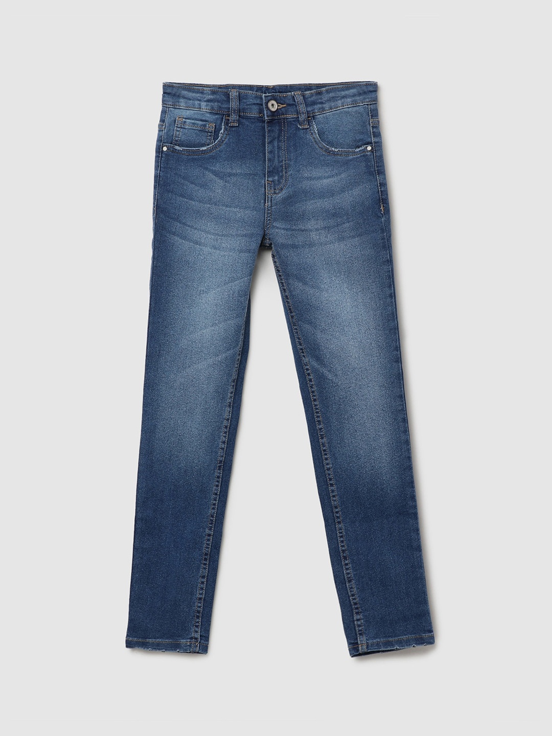 

max Boys Blue Light Fade Regular Fit Jeans