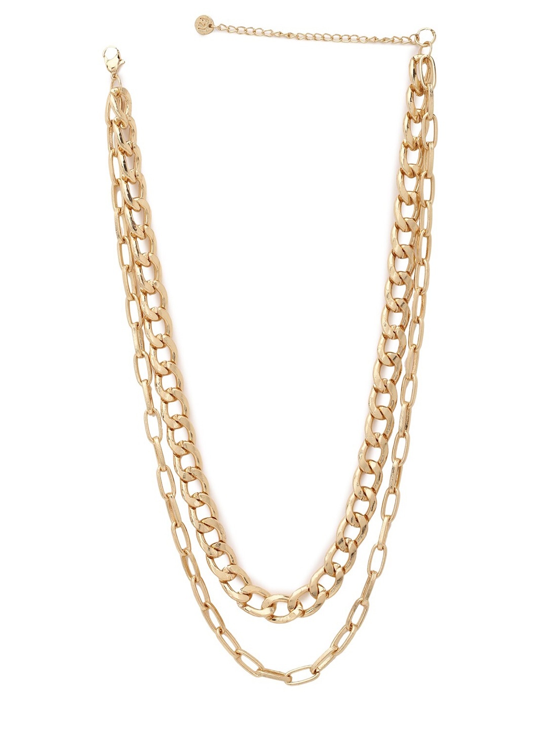 

FOREVER 21 Women Gold Toned Chained Necklace