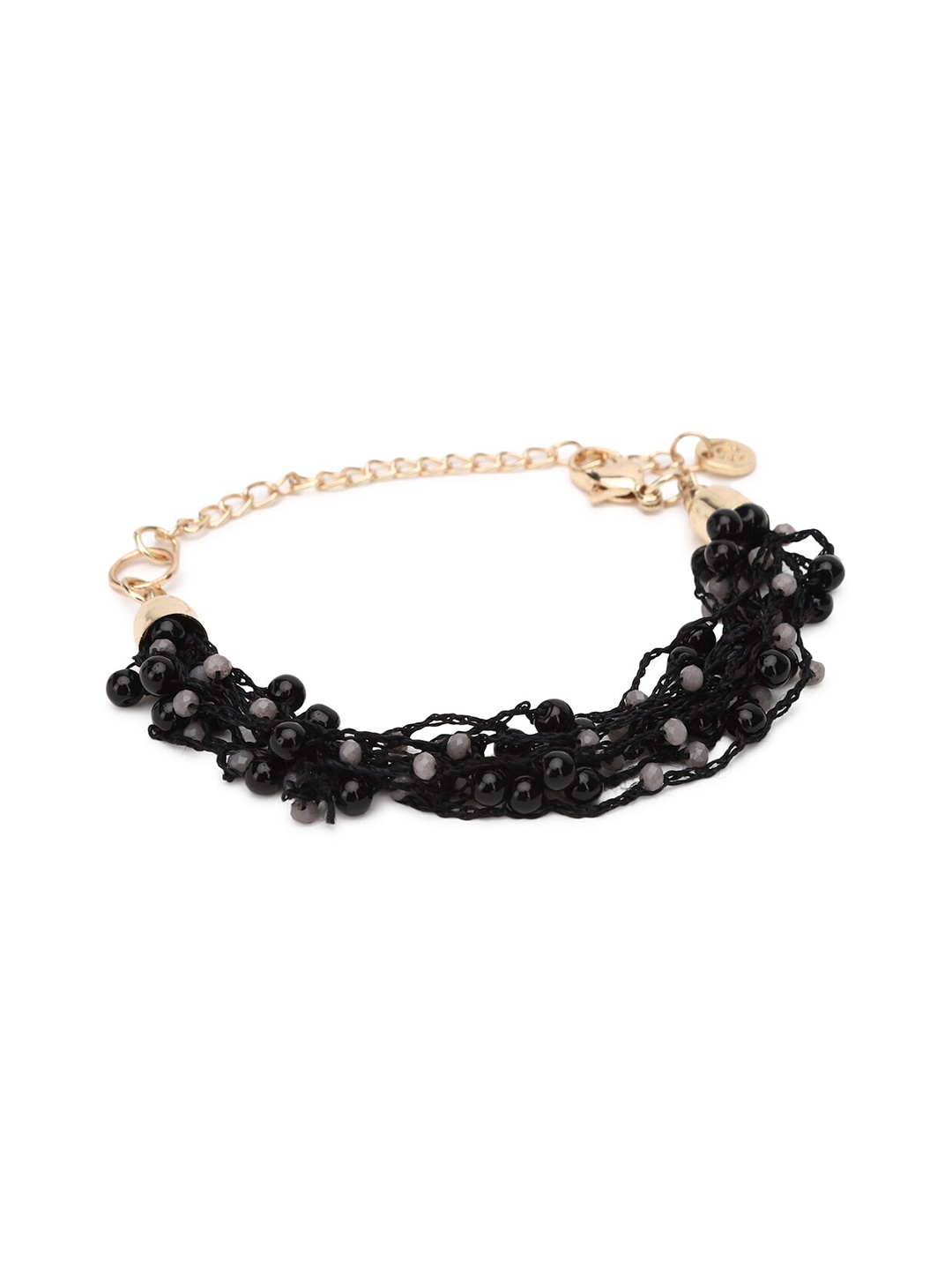 

FOREVER 21 Women Black & Gold-Toned Charm Bracelet