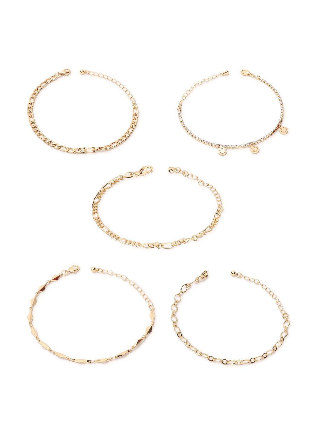 

FOREVER 21 Women 5 Gold-Toned Armlet Bracelet