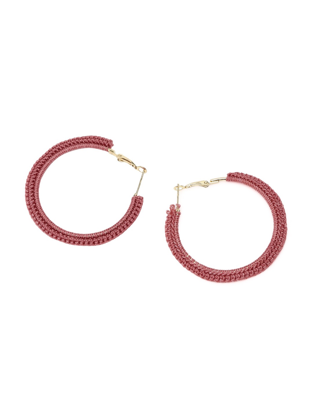 

FOREVER 21 Pink Contemporary Hoop Earrings