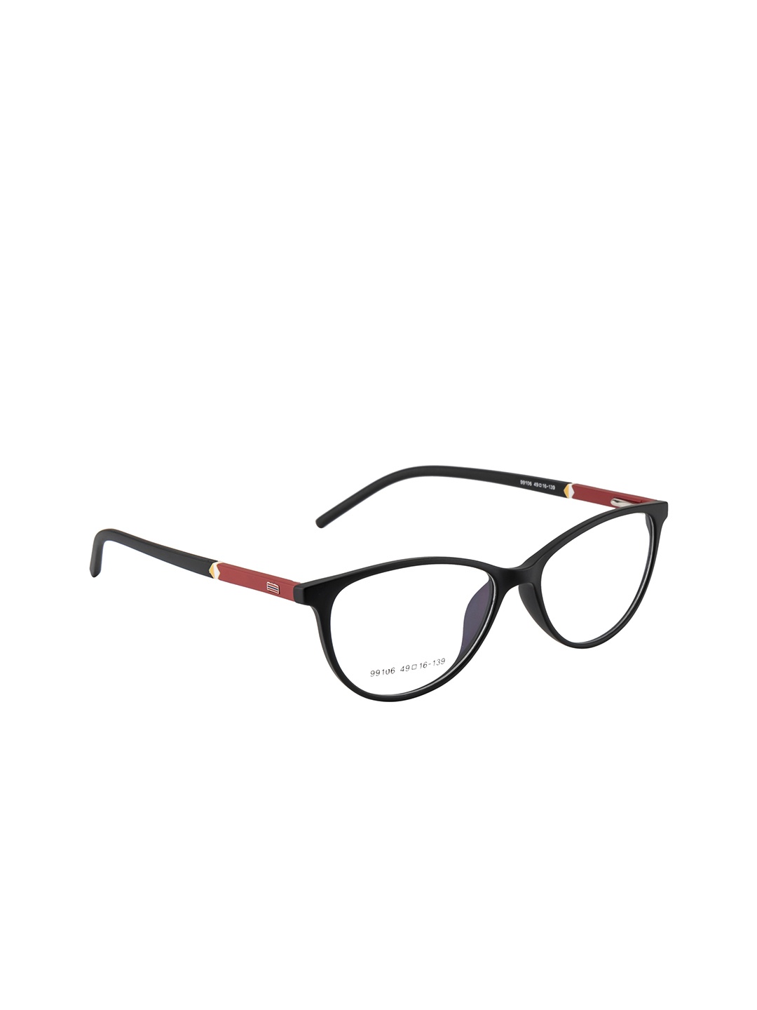 

Gold Berg Women Black & Red Full Rim Cateye Frames Eyeglasses