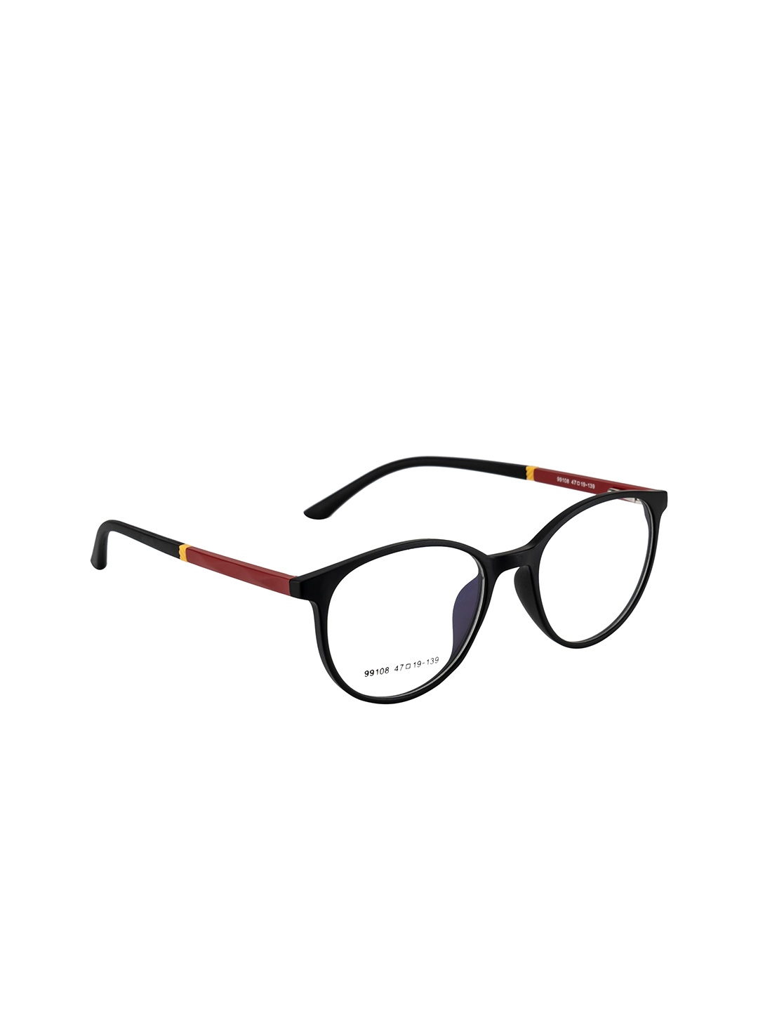 

Gold Berg Unisex Black & Maroon Full Rim Round Frames Eyeglasses