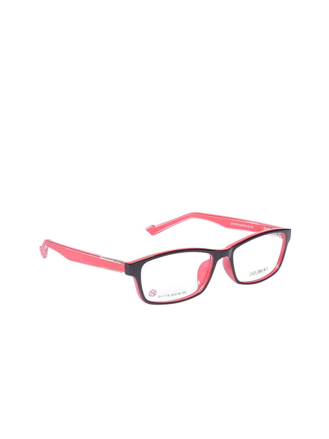 

Gold Berg Unisex Black & Pink Full Rim Wayfarer Frames Eyeglasses