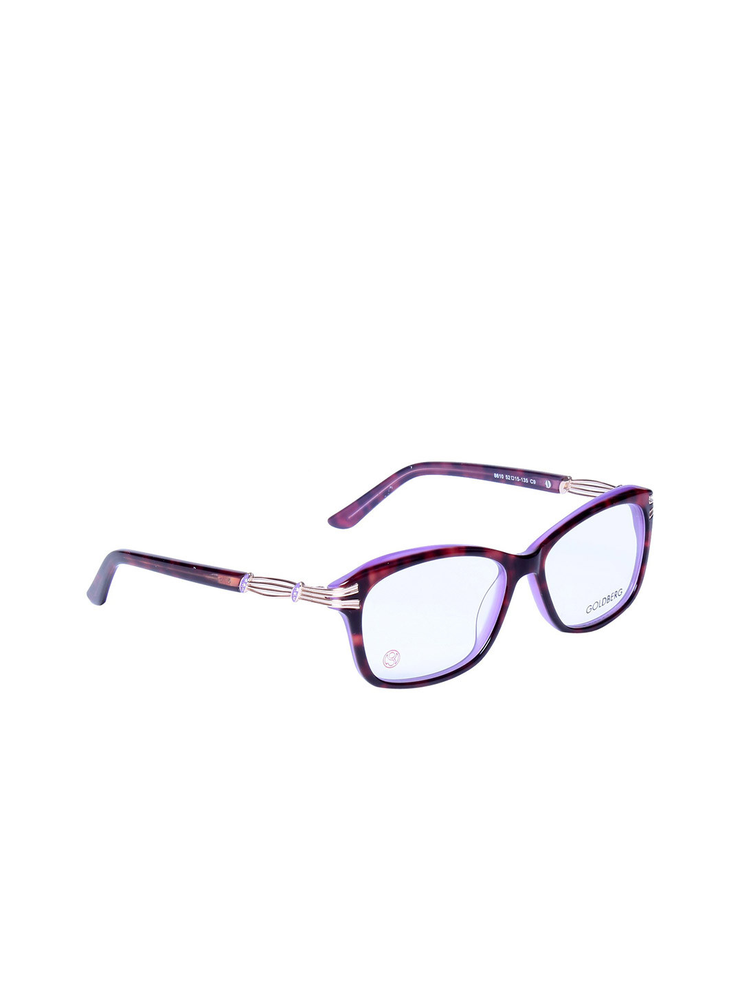 

Gold Berg Women Purple & Black Full Rim Cateye Frames