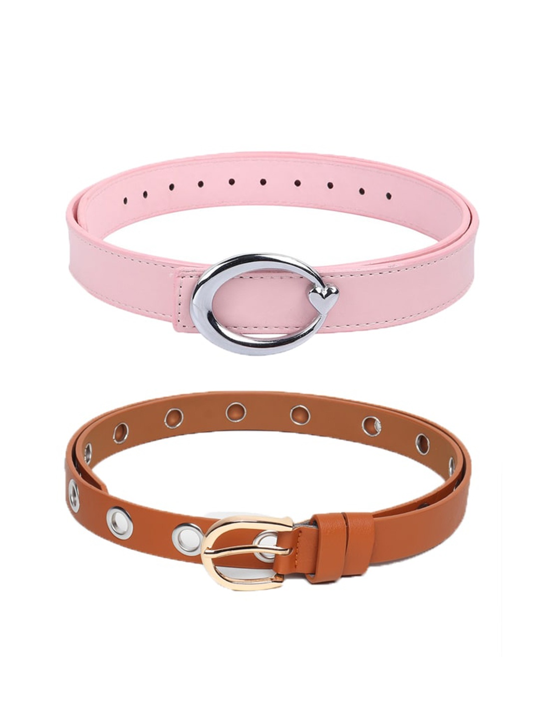 

Kastner Women Set of 2 Brown & Pink Belt