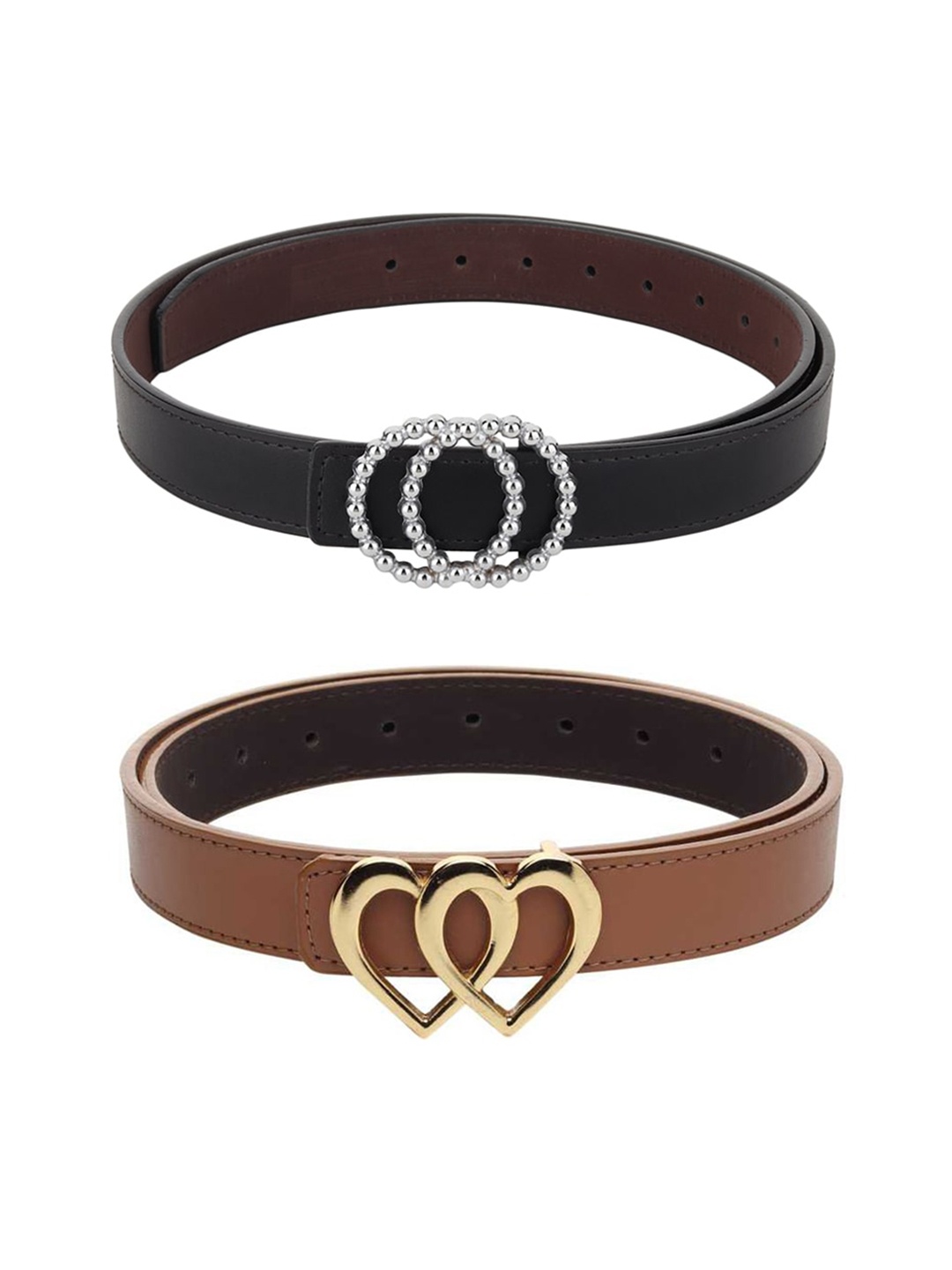 

Kastner Women Pack Of 2 Brown & Black Belts