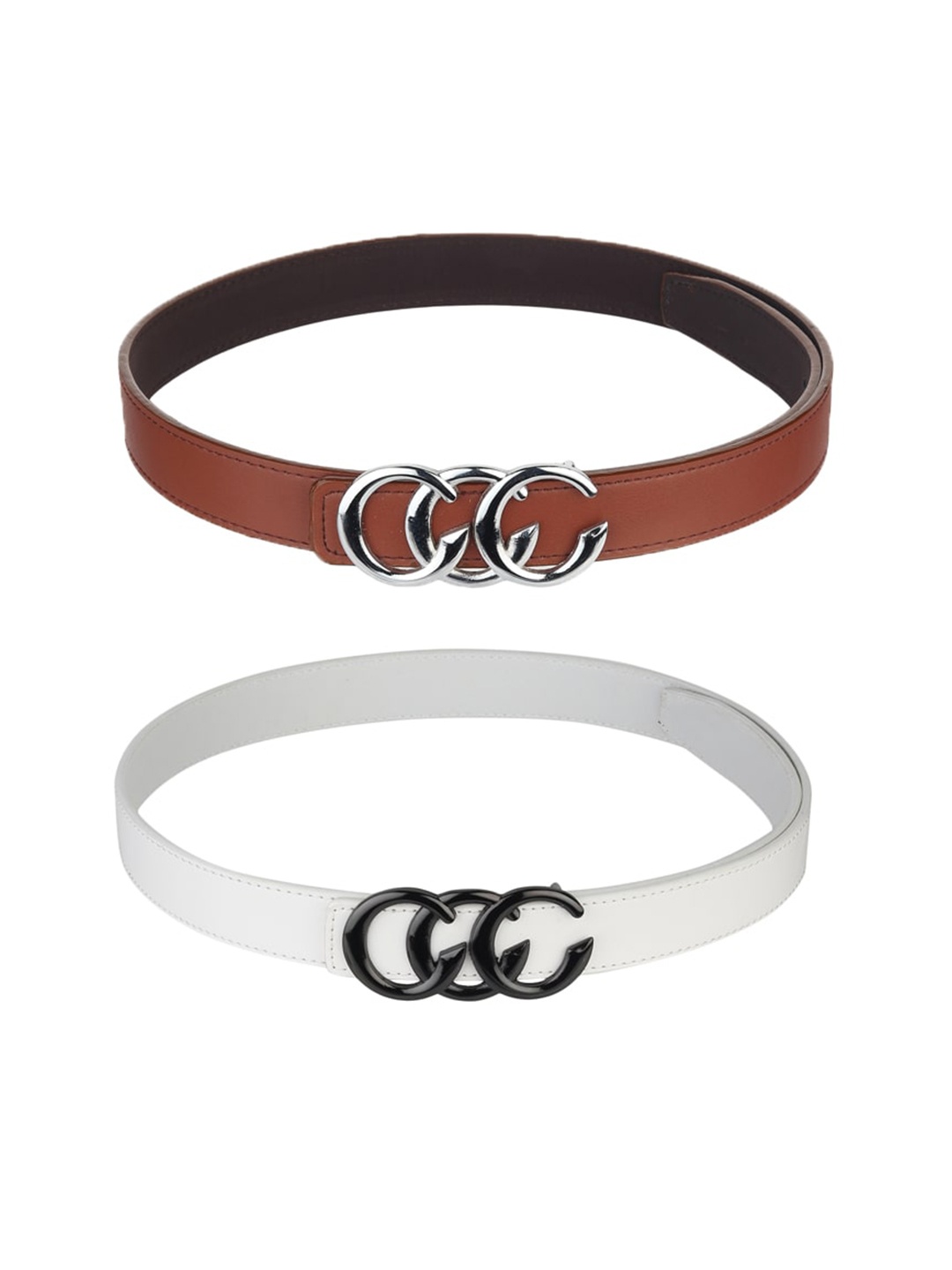 

Kastner Women Set Of 2 Brown Solid Belts