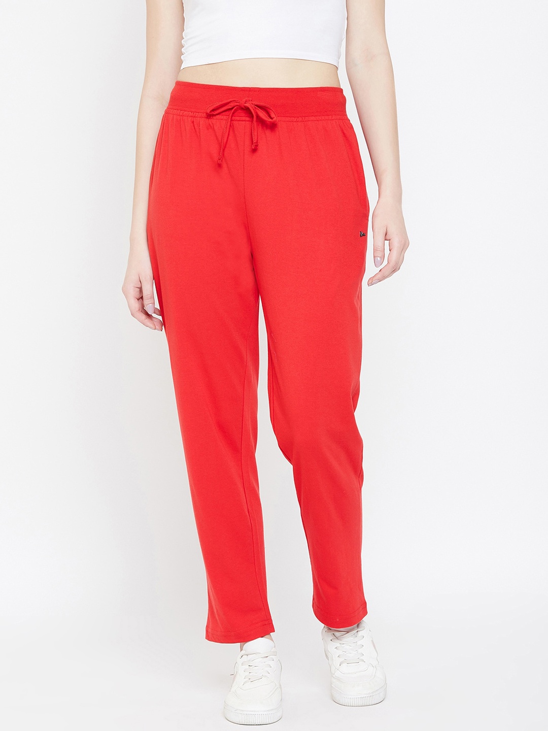 

Okane Women Red Solid Track Pants