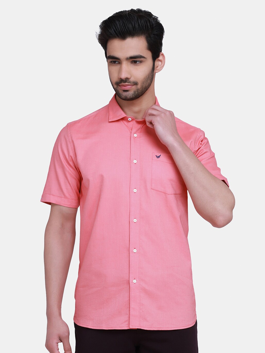 

Blackberrys Men Red India Slim Fit Cotton Casual Shirt