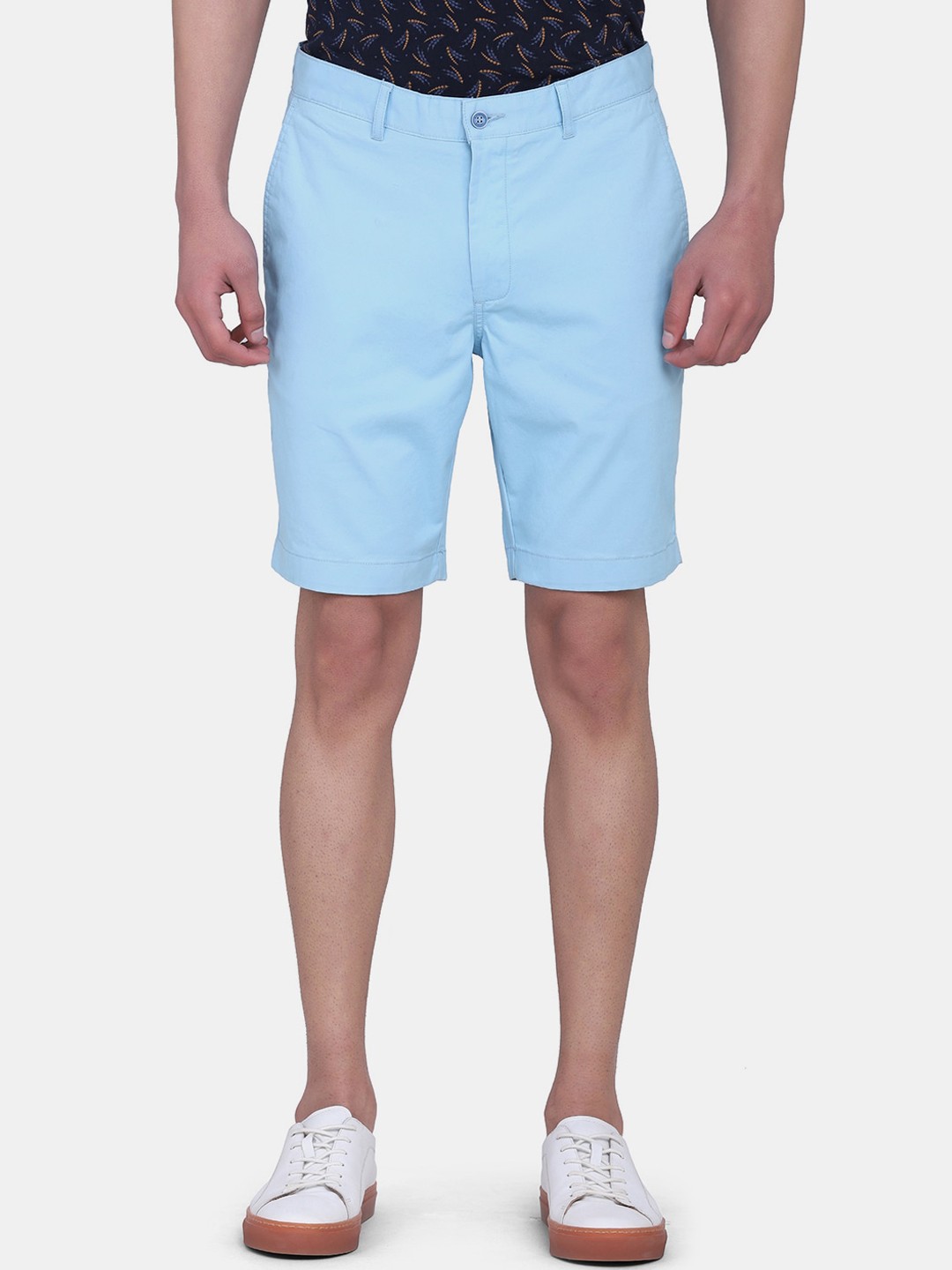 

Blackberrys Men Blue Slim Fit Cotton Shorts
