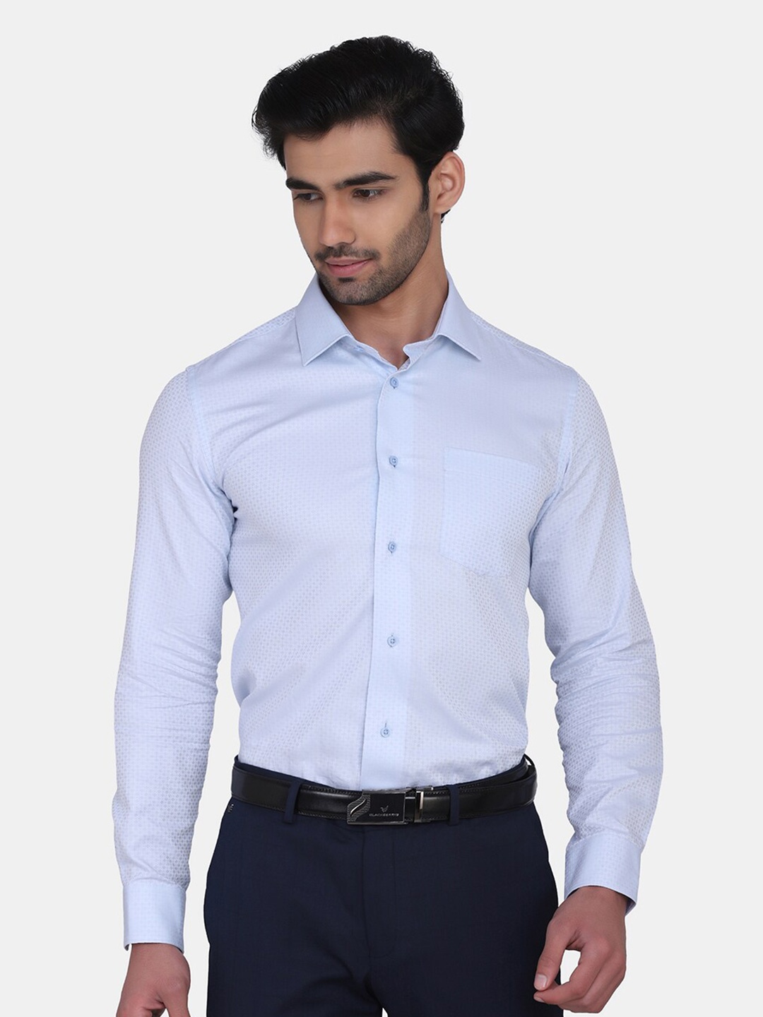 

Blackberrys Men Blue India Slim Fit Formal Shirt