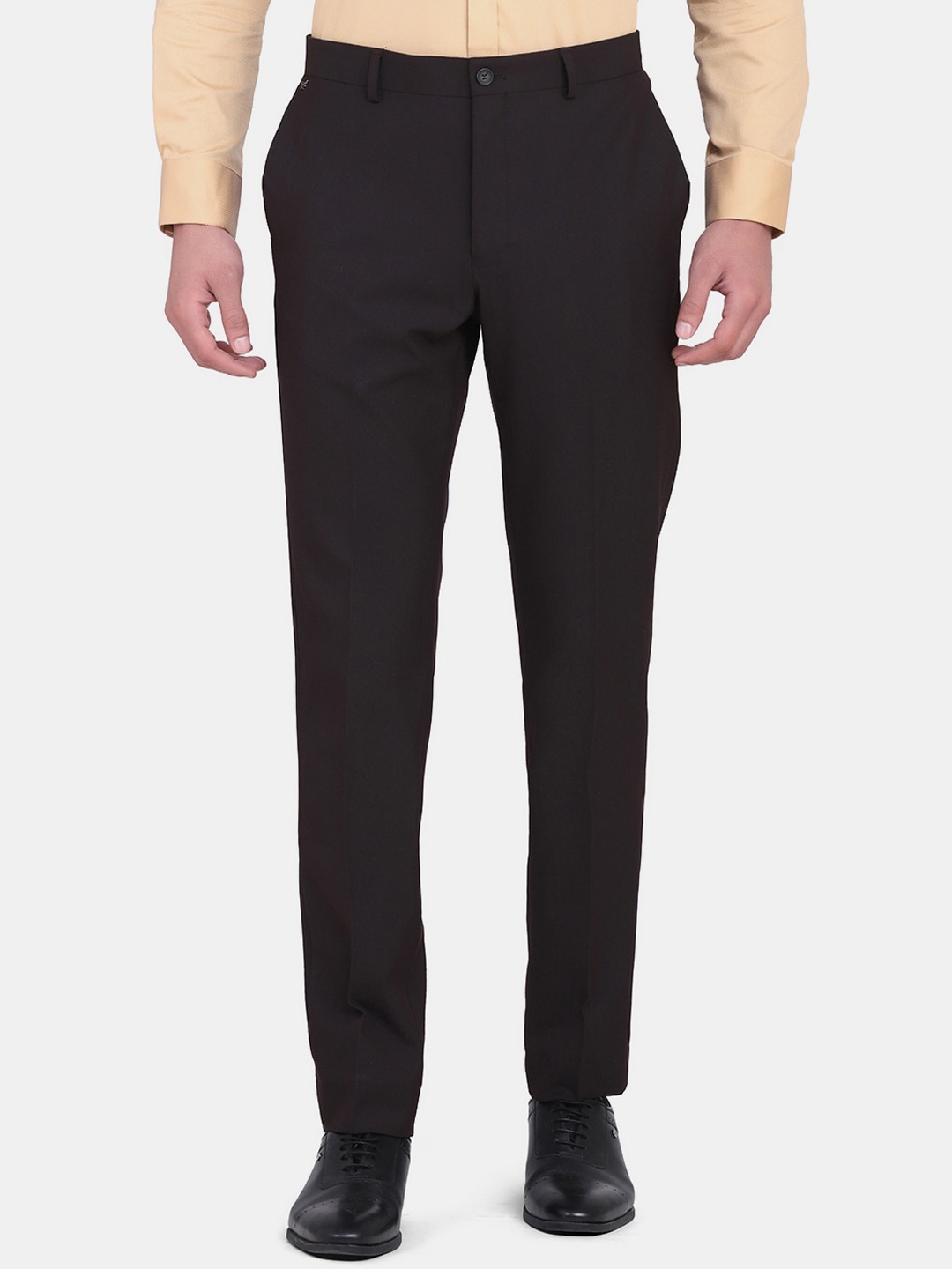 

Blackberrys Men Burgundy Trousers