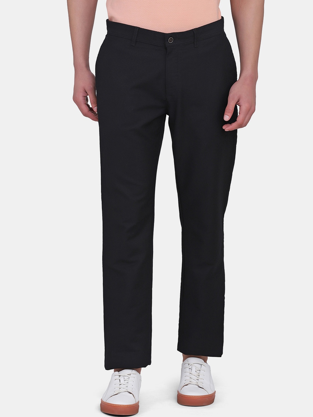 

Blackberrys Men Black Cotton B-90 Regular Fit Trousers