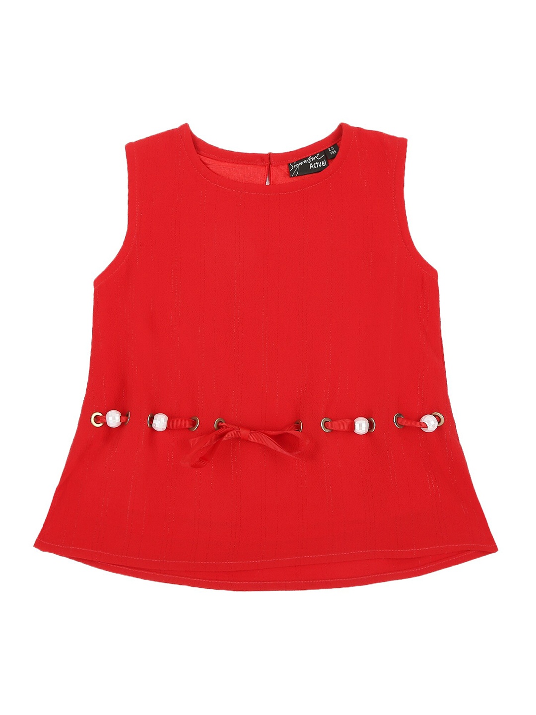 

Actuel Girls Red Georgette Top