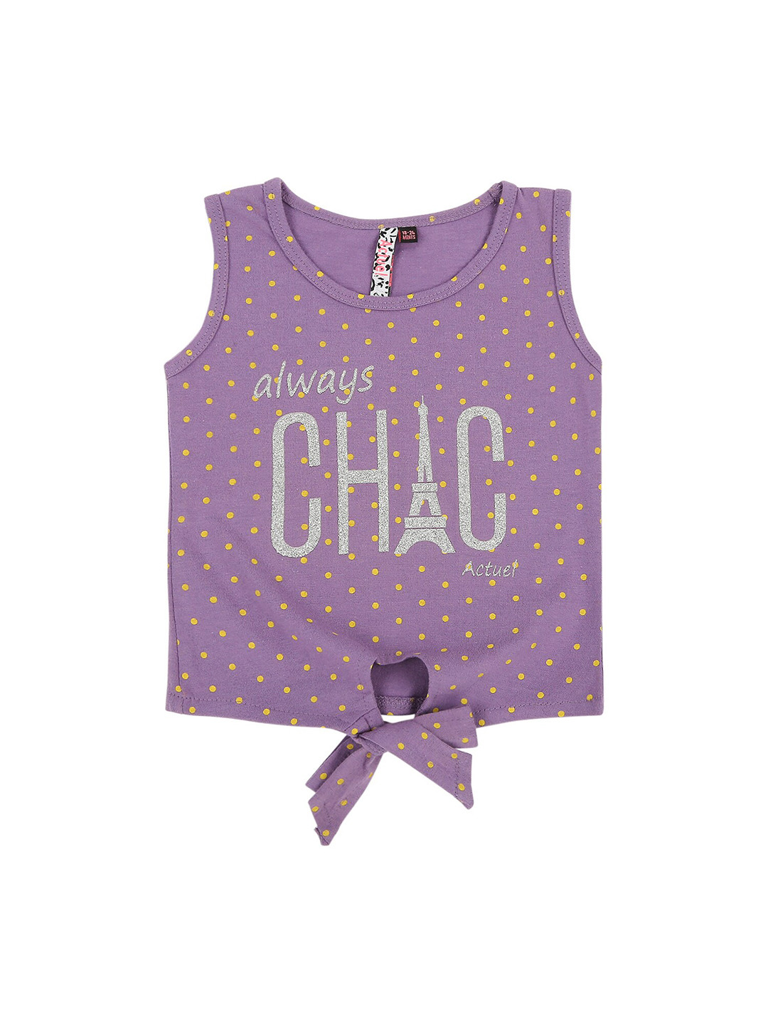 

Actuel Purple Print Pure Cotton Top