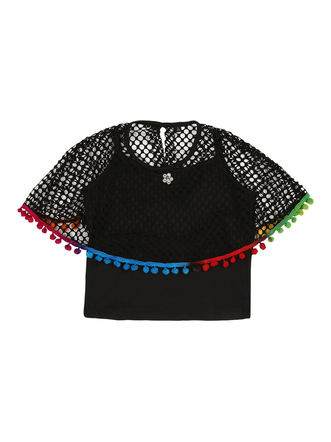 

Actuel Girls Black Cape Top