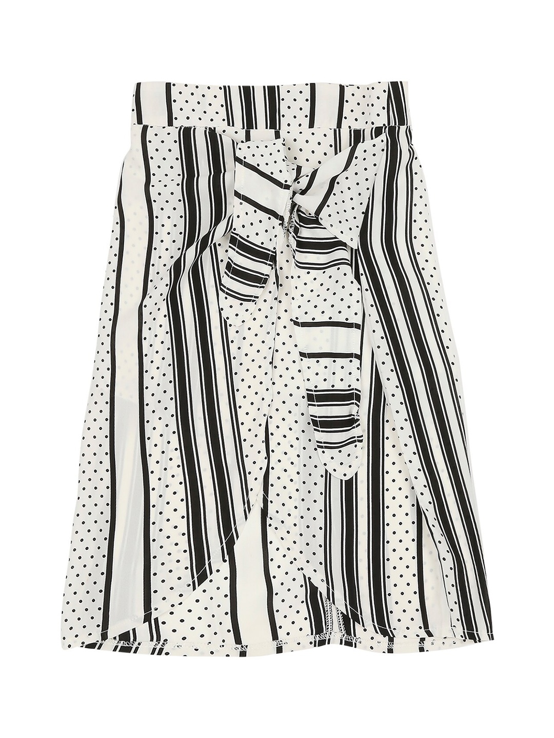 

Actuel Girls Black & White Straight Midi Skirt