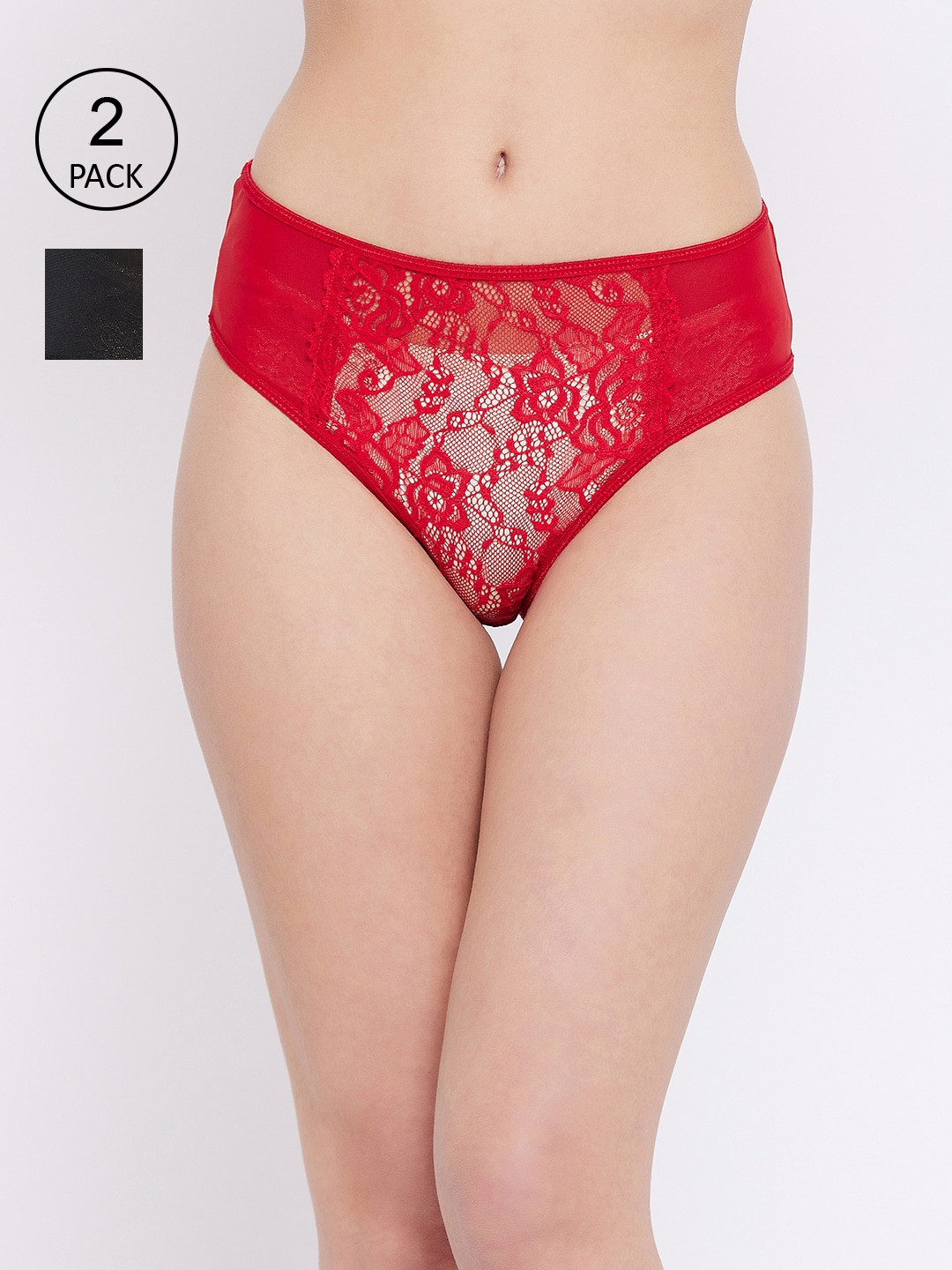 

SECRETS BY ZEROKAATA Women Pack Of 2 Assorted Hipster Briefs