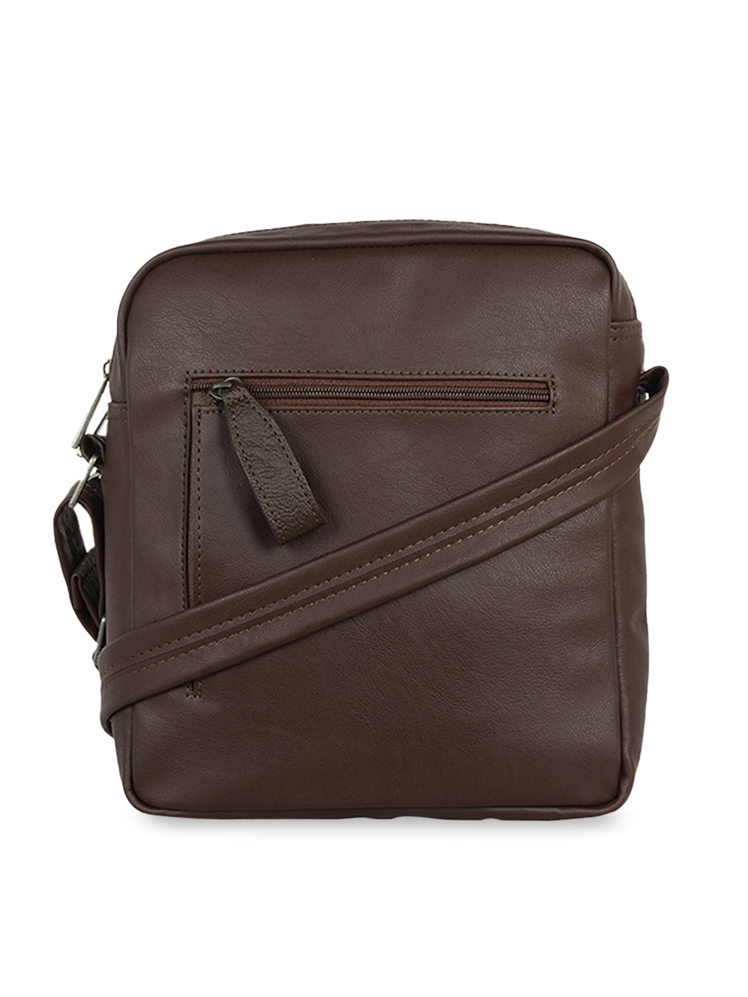 

Baggit Men Brown Solid Structured Sling Bag