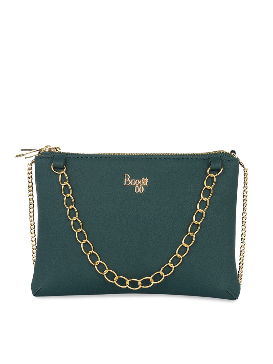 

Baggit Green Solid Sling Bag