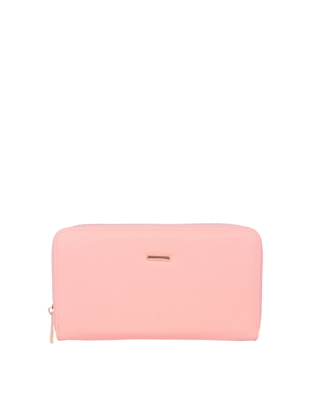 

Bagkok Women Pink PU Zip Around Wallet