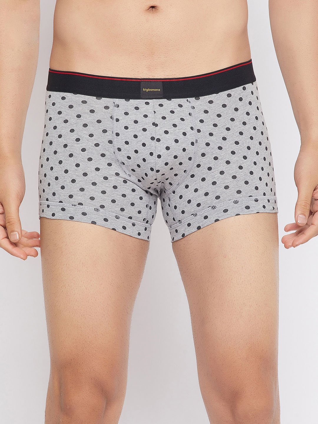 

bigbanana Men Pack Of 2 White & Black Printed Pure Cotton Trunks Dane-2PK