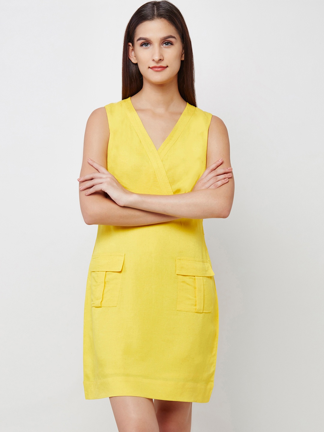 

AND Yellow Sheath Dress