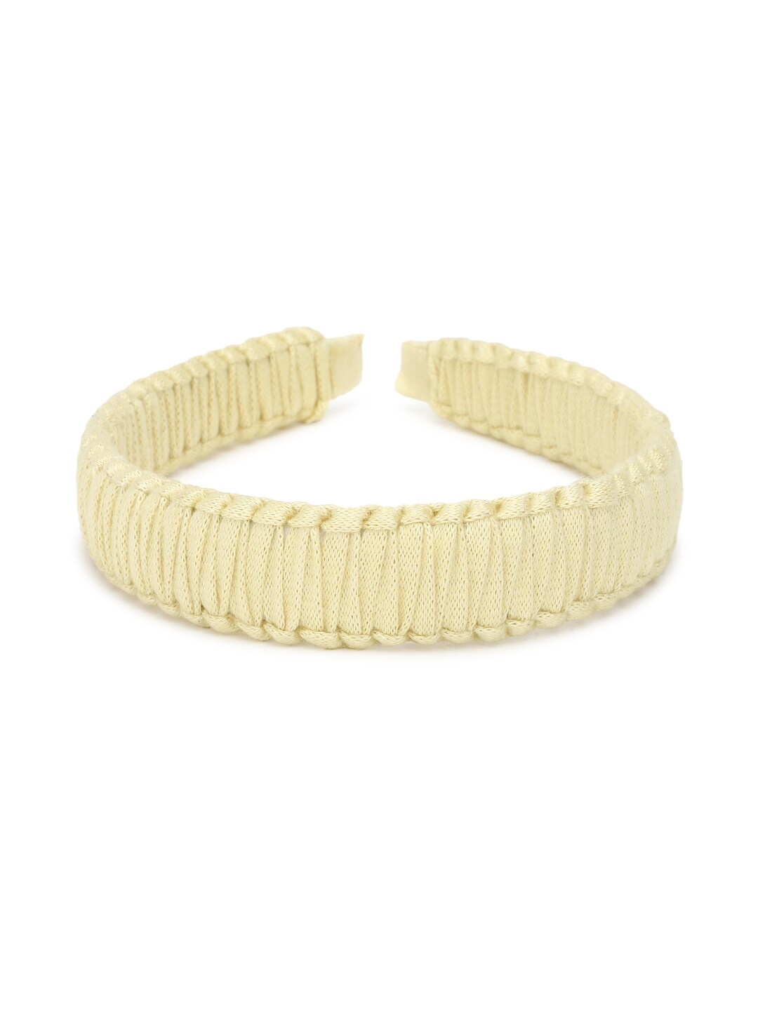 

FOREVER 21 Women Yellow Woven Design Hairband