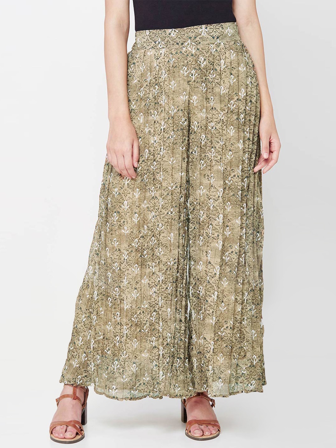 

AND by Anita Dongre Women Brown Printed Palazzos