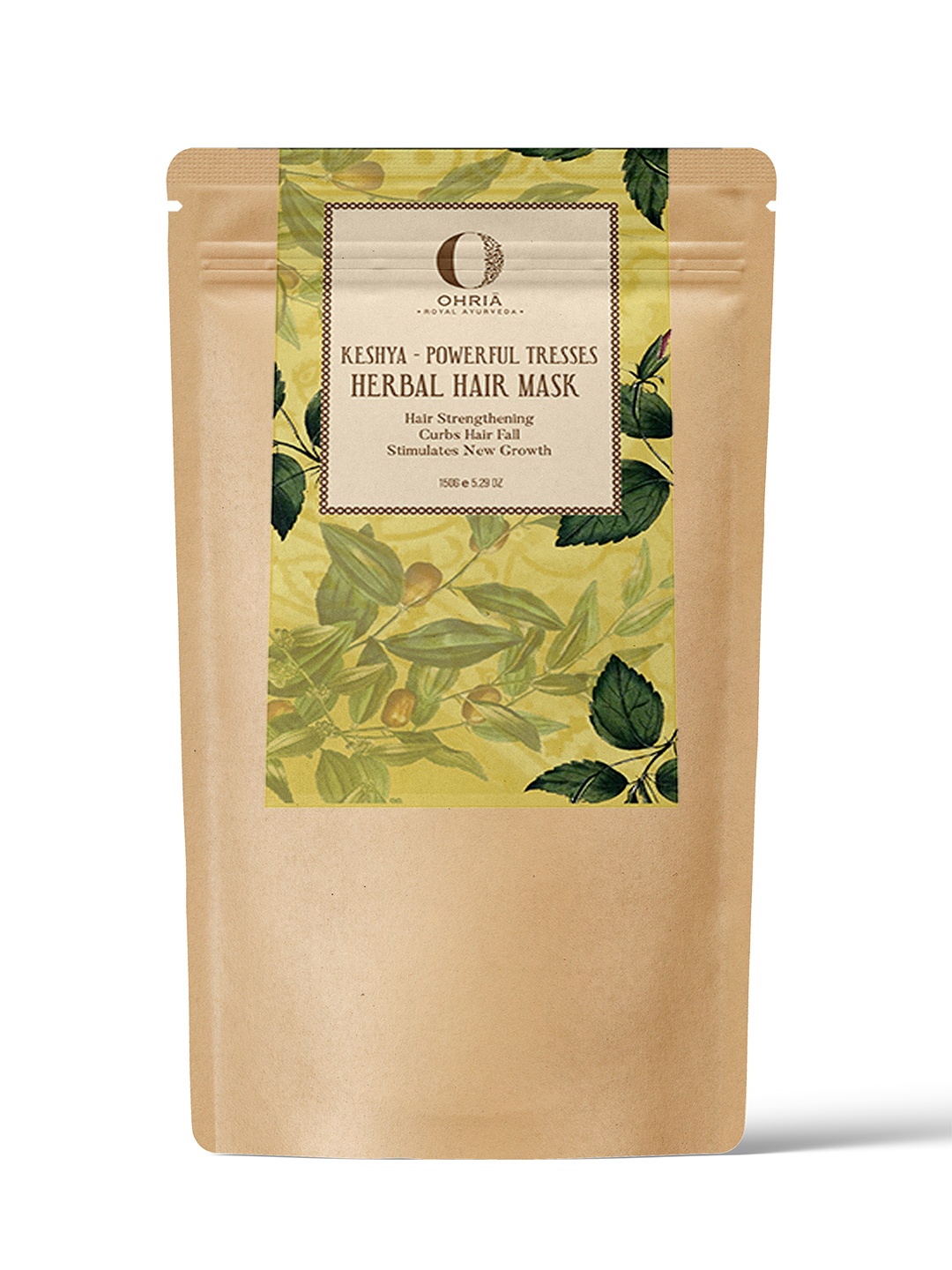 

Keshya Powerful Tresses Herbal Hair Mask For Hair Strengthening & Deep Conditioning - 150g, Brown