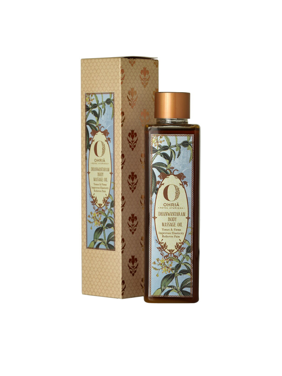 

OHRIA AYURVEDA Dhanwantaram Body Massage Oil 200ml, Brown