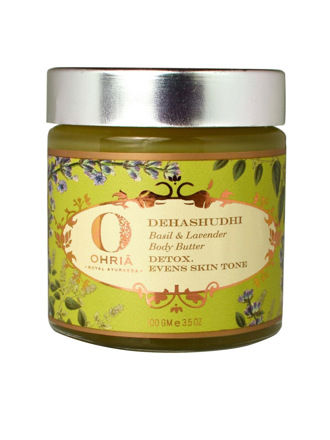 

OHRIA AYURVEDA Dehashudhi Basil & Lavender Body Butter 100 g, Green