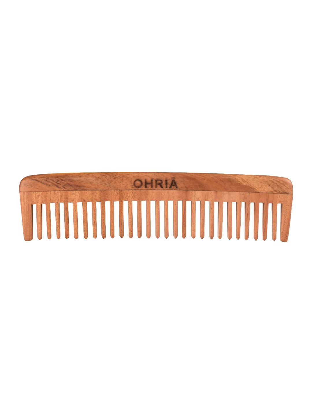 

OHRIA AYURVEDA Natural Neem Wooden Comb - Eco-Friendly Hair Comb - Pack of 1, Brown