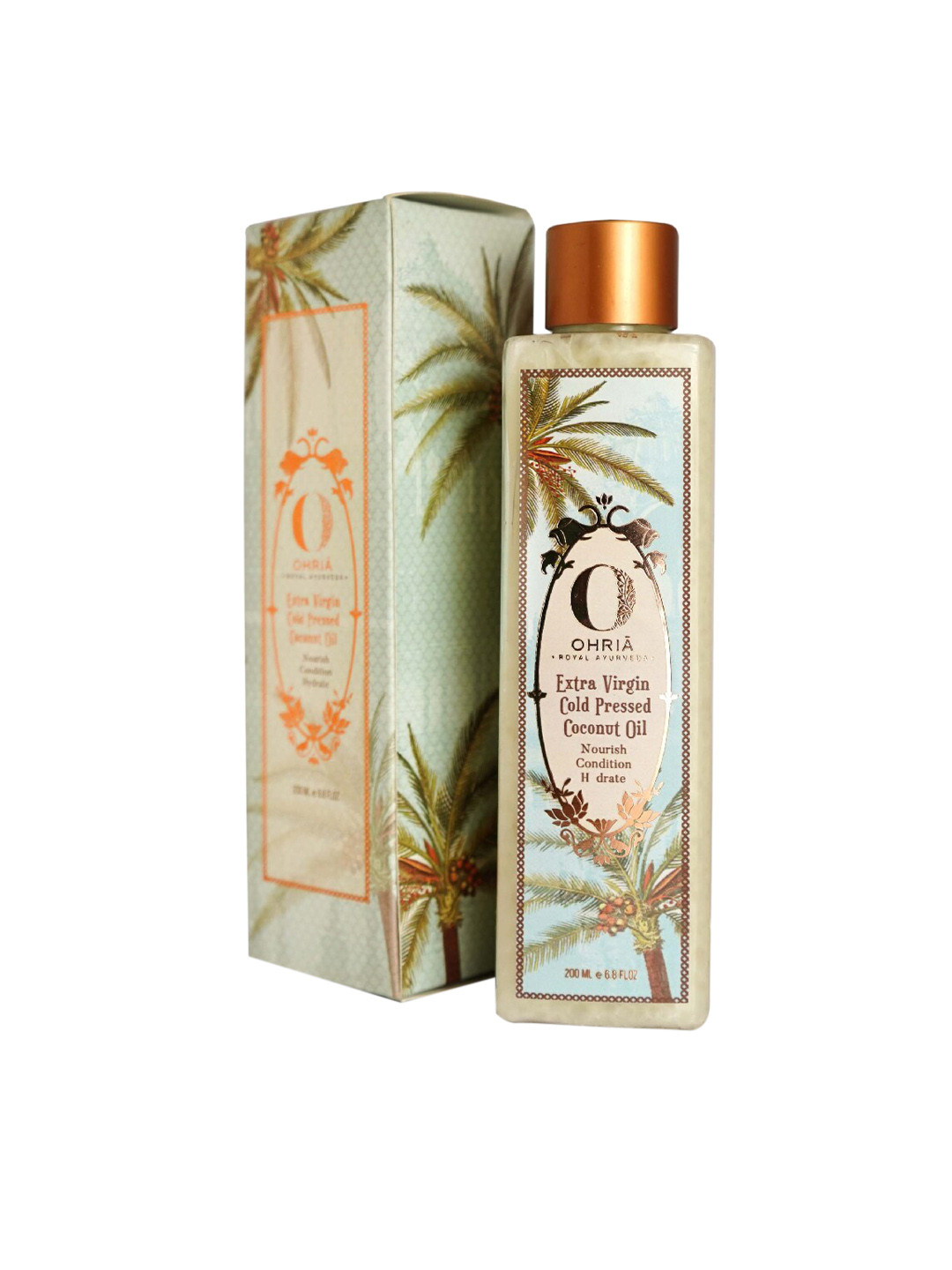 

OHRIA AYURVEDA Extra Virgin Cold Pressed Coconut Oil - 200 ml, Blue