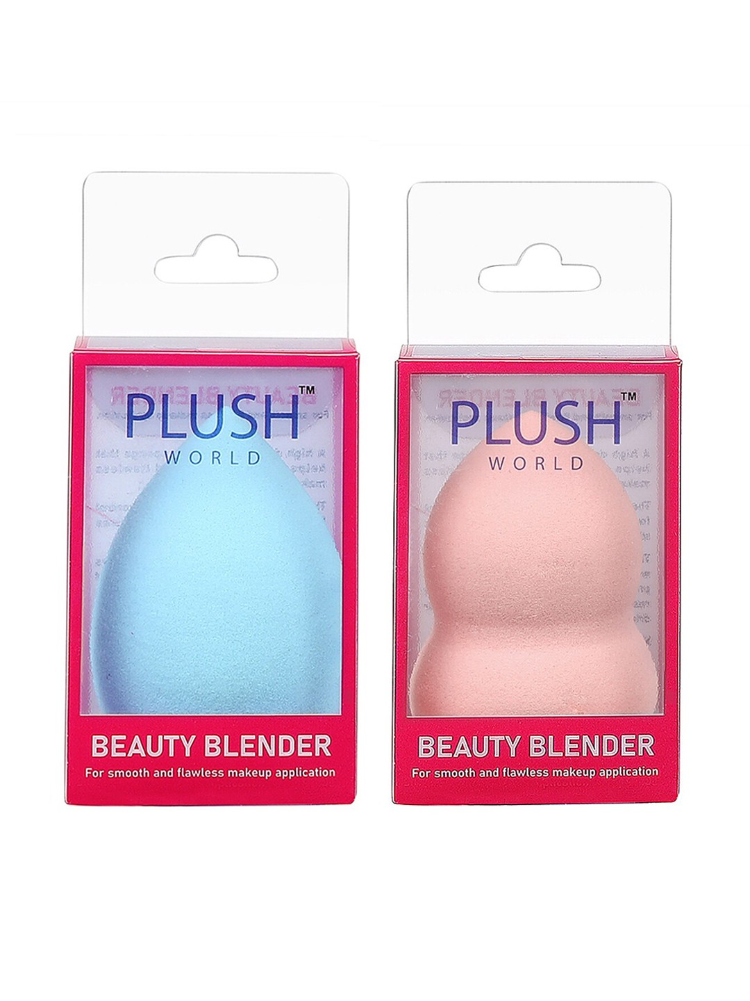 

Plush World Set of 2 Beauty Blenders - Blue & Pink
