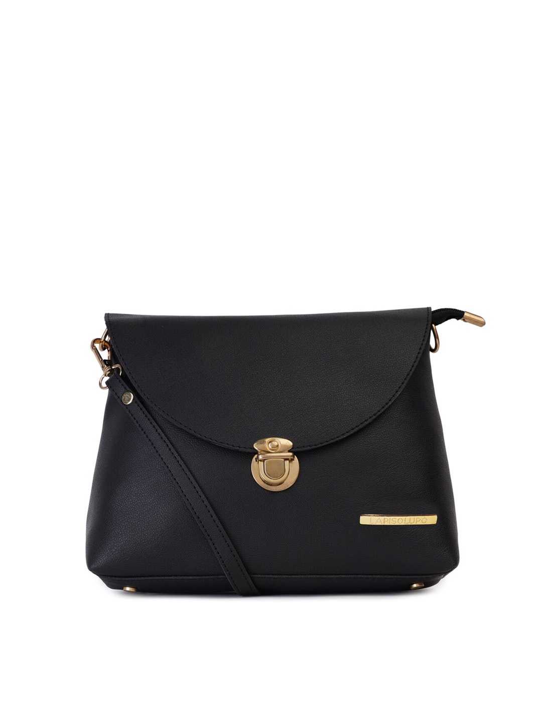 

Lapis O Lupo Women Black Textured Structured Sling Bag