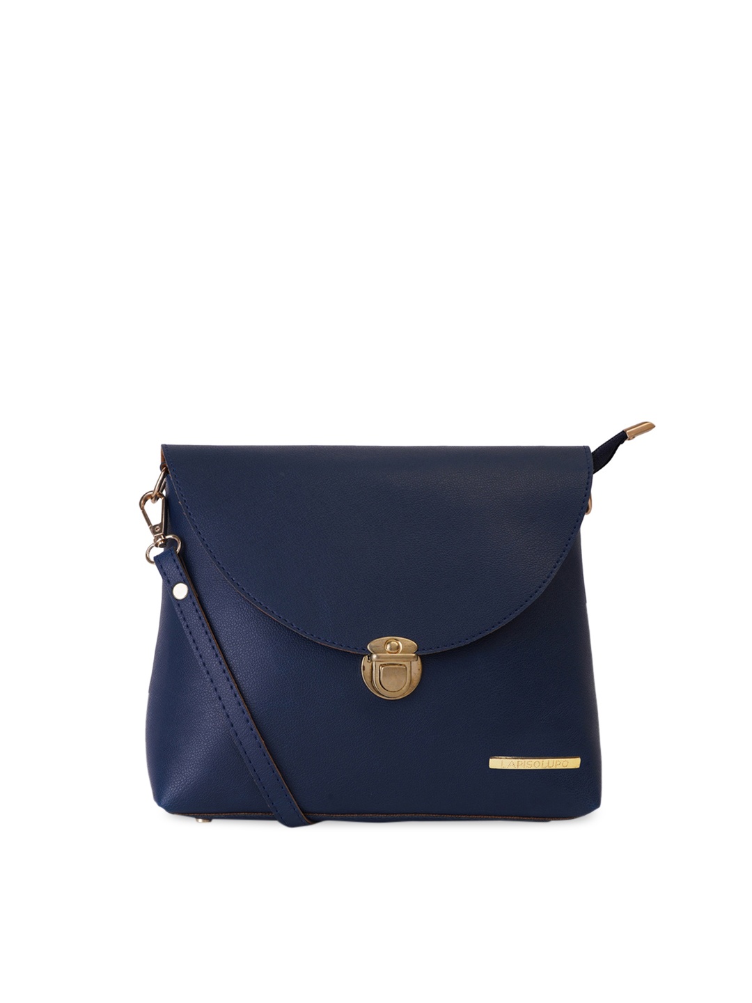 

Lapis O Lupo Blue Structured Sling Bag