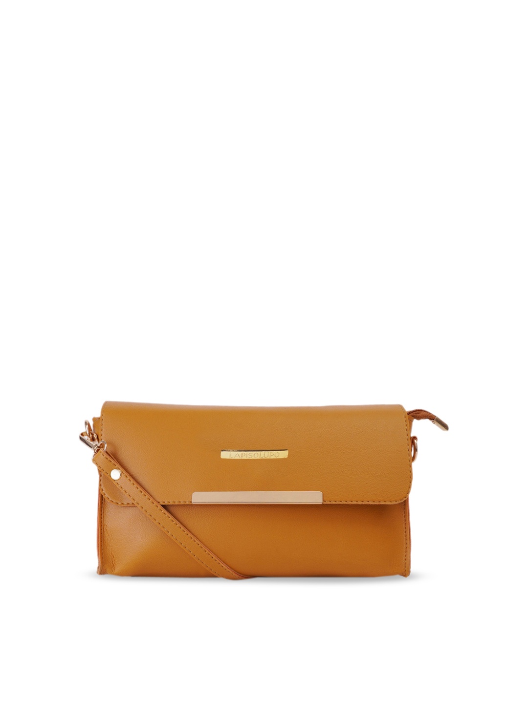 

Lapis O Lupo Mustard Structured Sling Bag