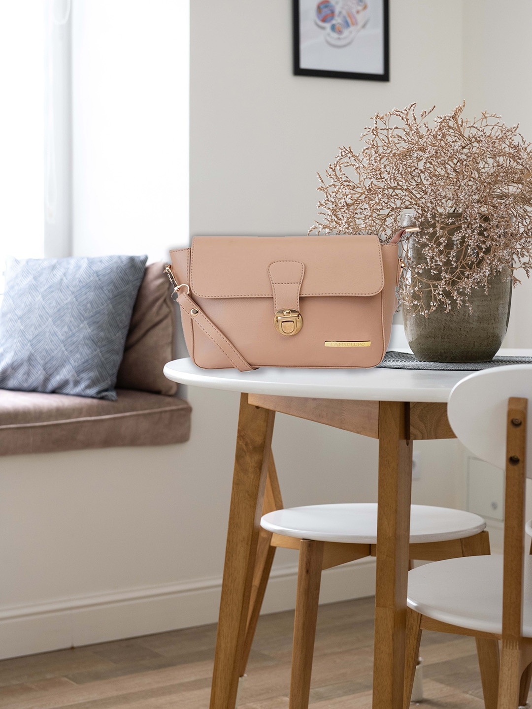 

Lapis O Lupo Beige Swagger Sling Bag