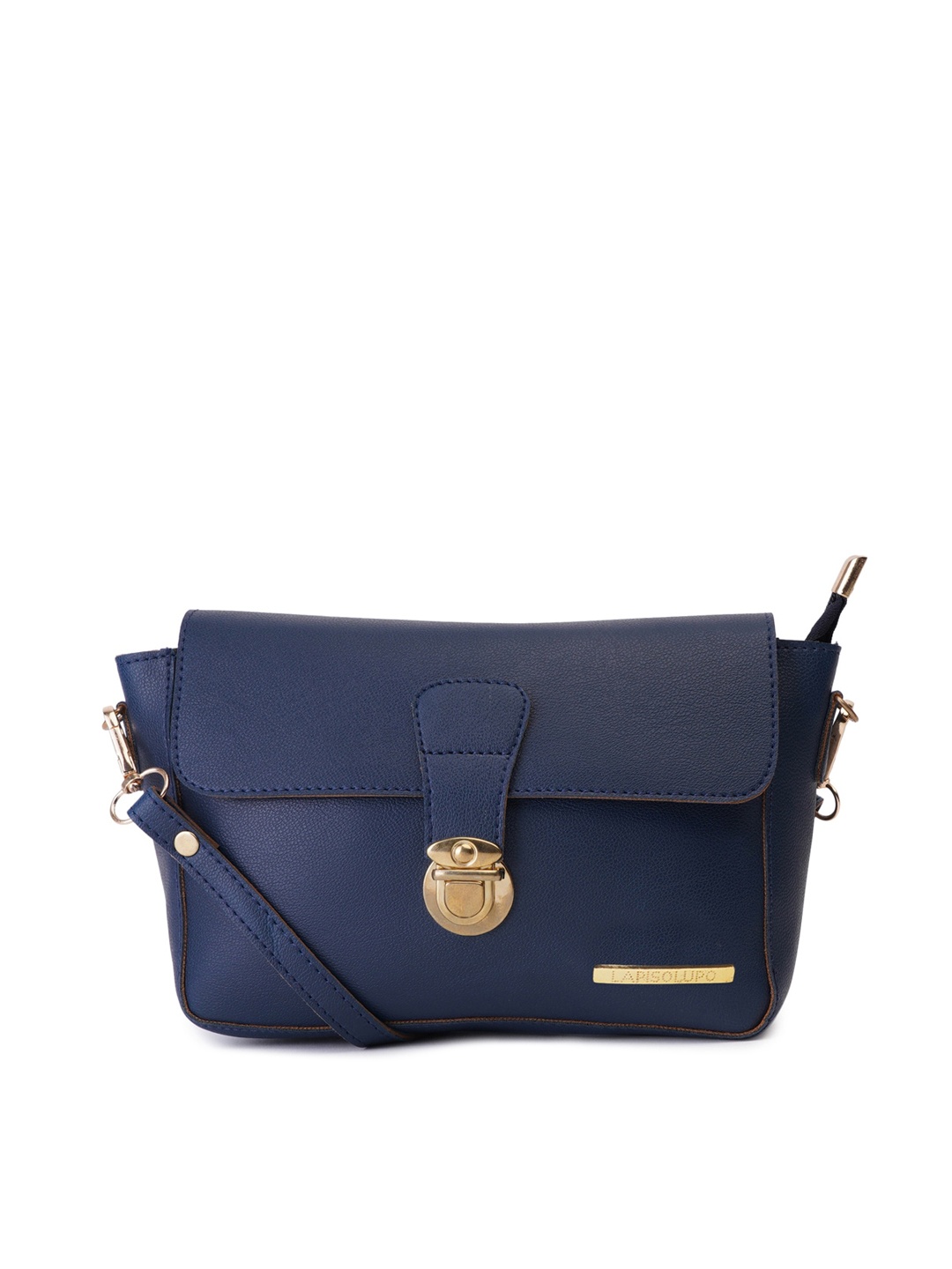 

Lapis O Lupo Blue Structured Sling Bag