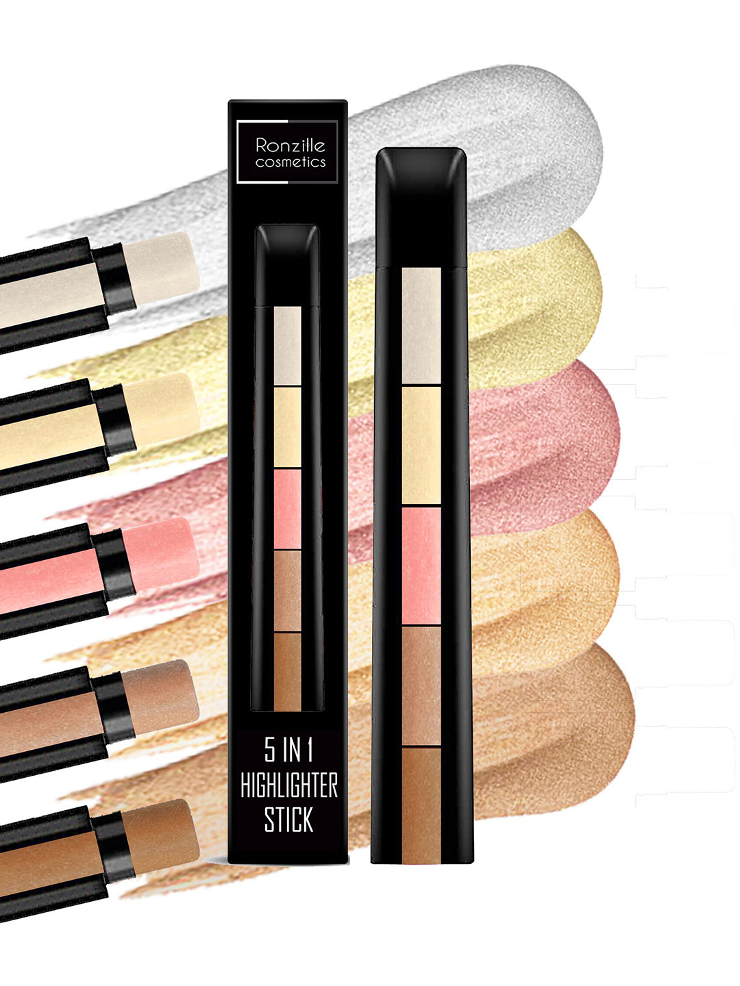 

Ronzille 5-in-1 Illuminating Highlighting Stick, Multi