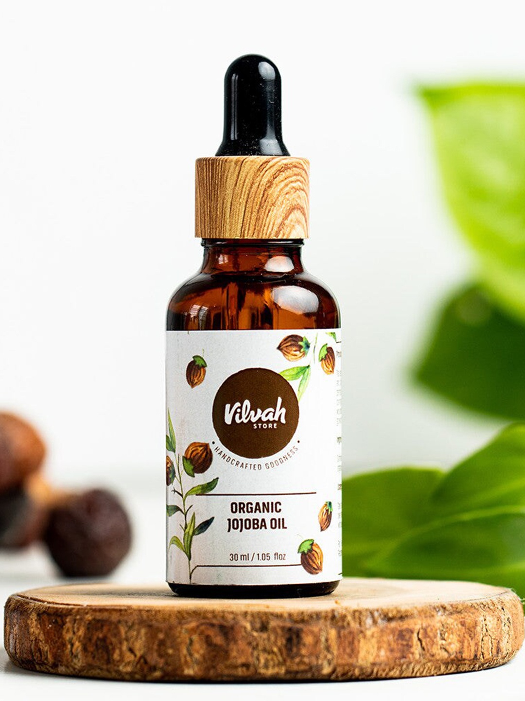 

Vilvah Store Organic Jojoba Oil - 30 ml, White