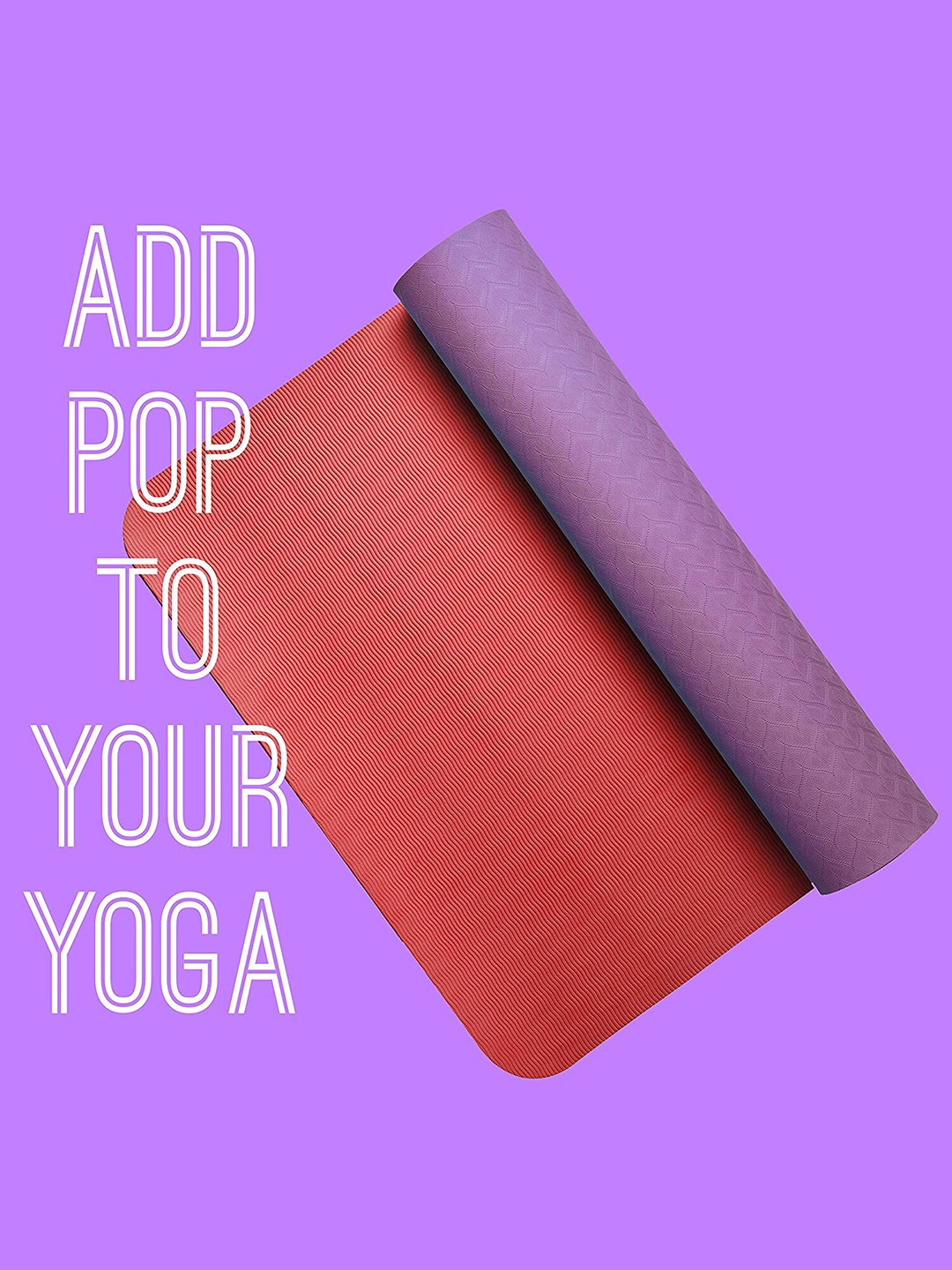 

BOLDFIT Red & Purple Solid Anti-Skid Yoga Mats