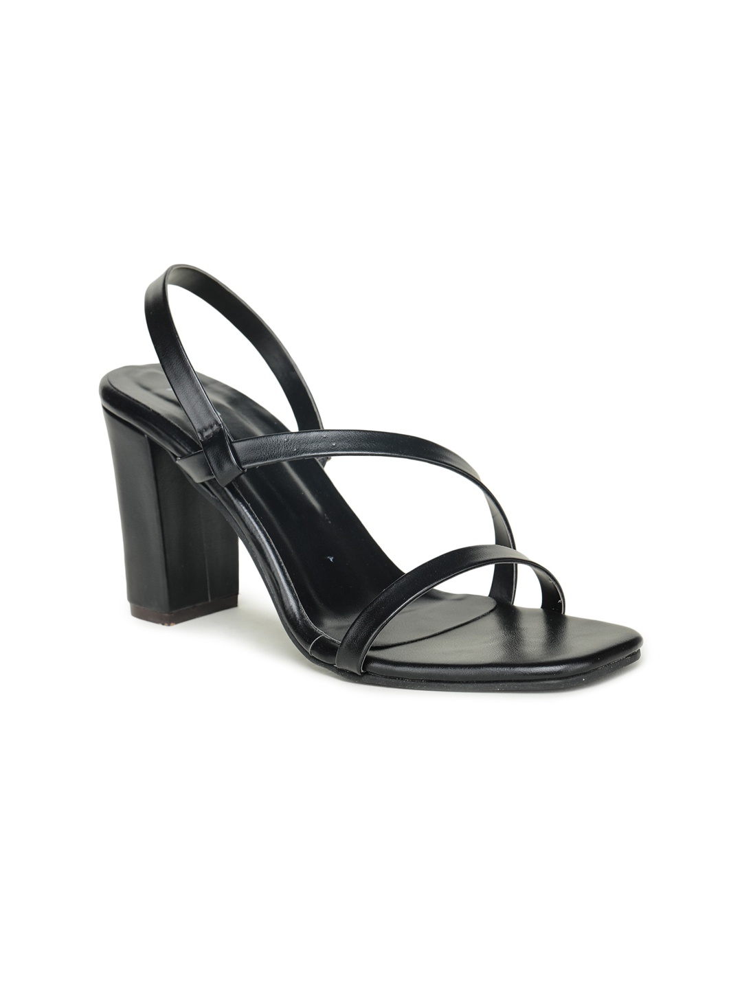 

TRASE Black Block Solid Heels