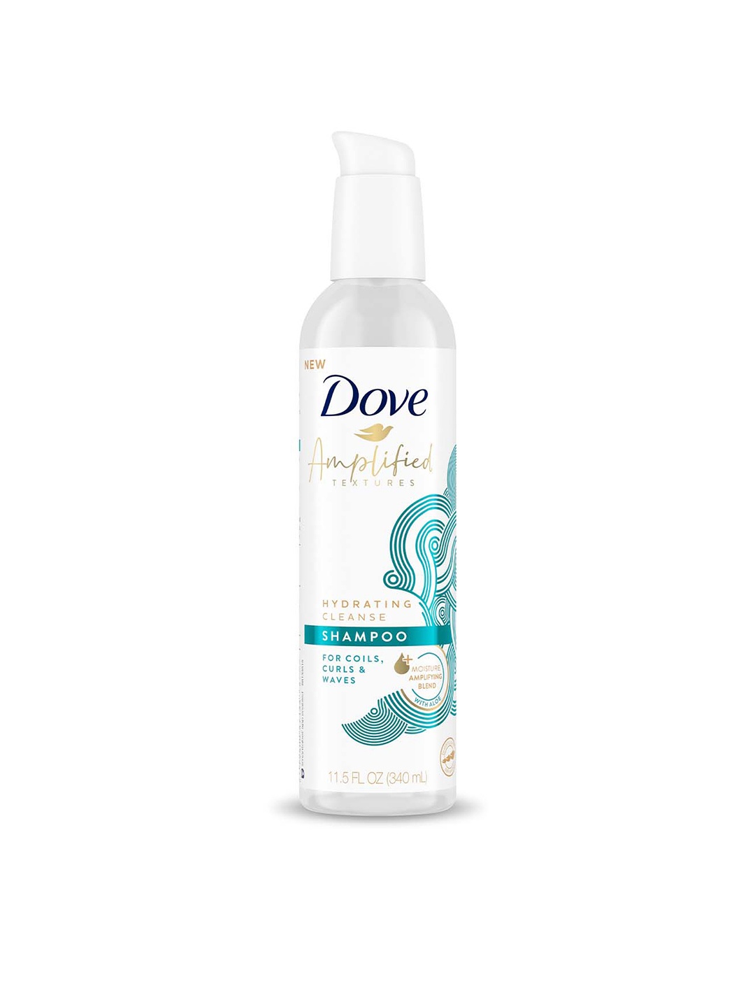 

Dove Amplified Textures Hydrating Cleanse Shampoo for Coils, Curls & Wavy Hair - 340 ml, White