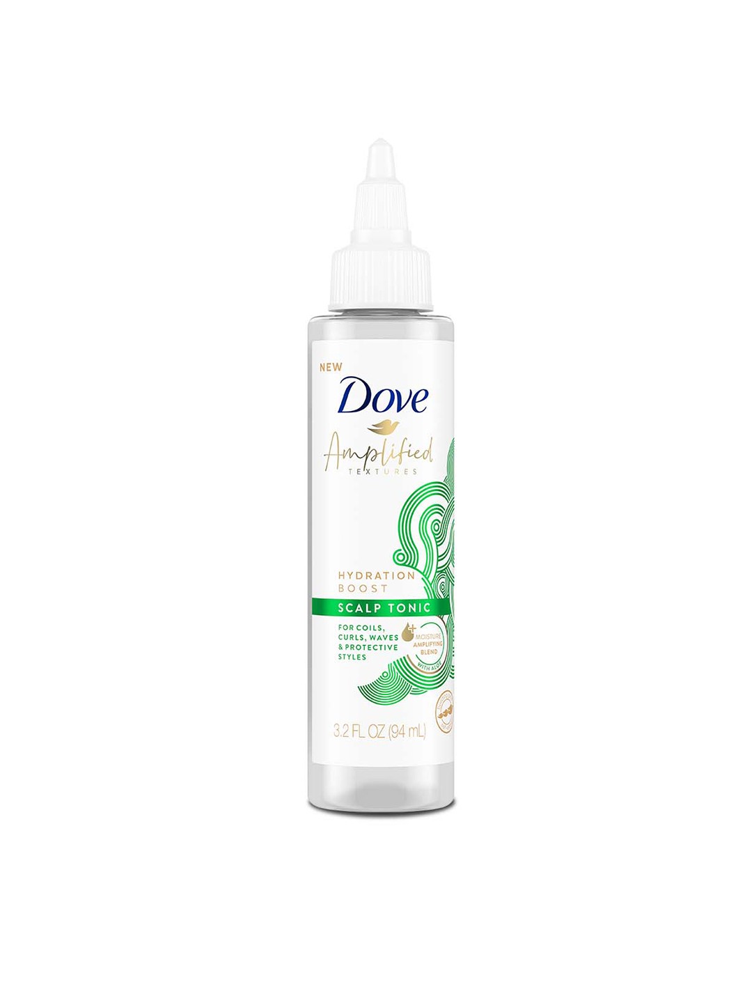 

Dove Amplified Textured Hydration Boost Scalp Tonic for Curly Hair - 94 ml, White