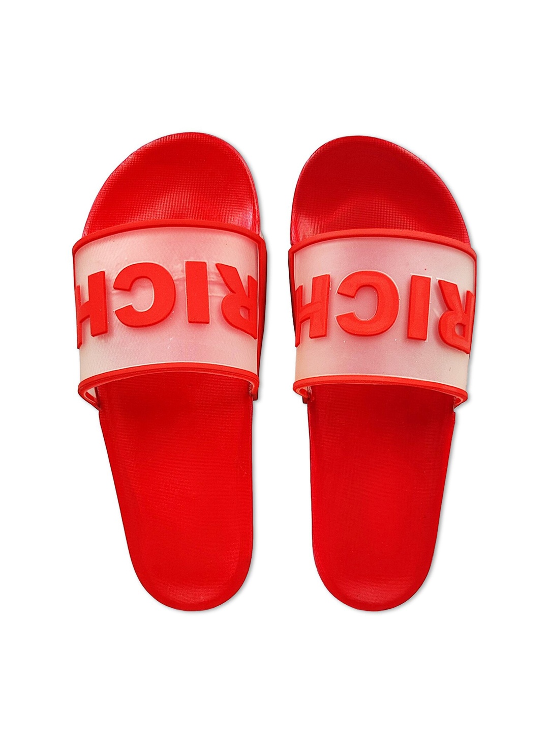 

Pampy Angel Women Red Printed Rubber Sliders